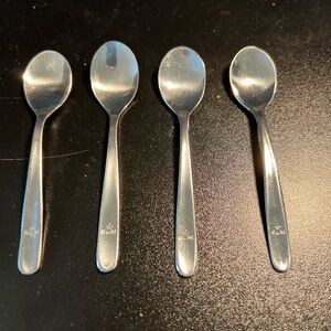 Vintage KLM Airlines Sola 4.5‎ Inch Baby Spoon Coffee Stainless Steel
